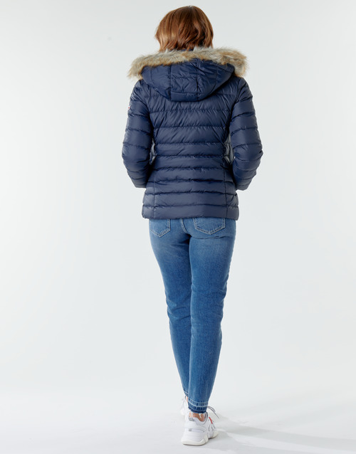 Tommy Jeans - TJW BASIC HOODED DOWN JACKET Marino
