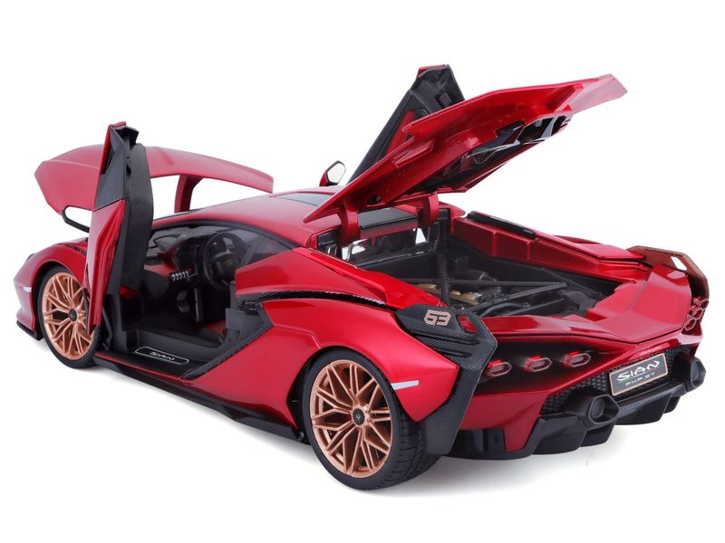BBurago Lamborghini Sian FKP 37 Rot 1:18 Sammlermodell im Massstab 1:18