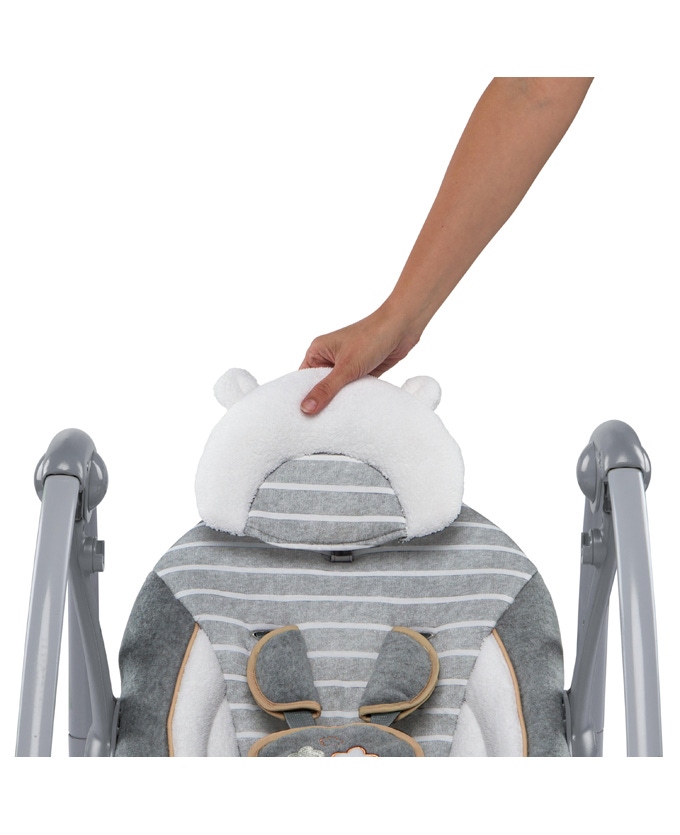 Ingenuity Swing and Go Bella Teddy Boutique babyswing grijs