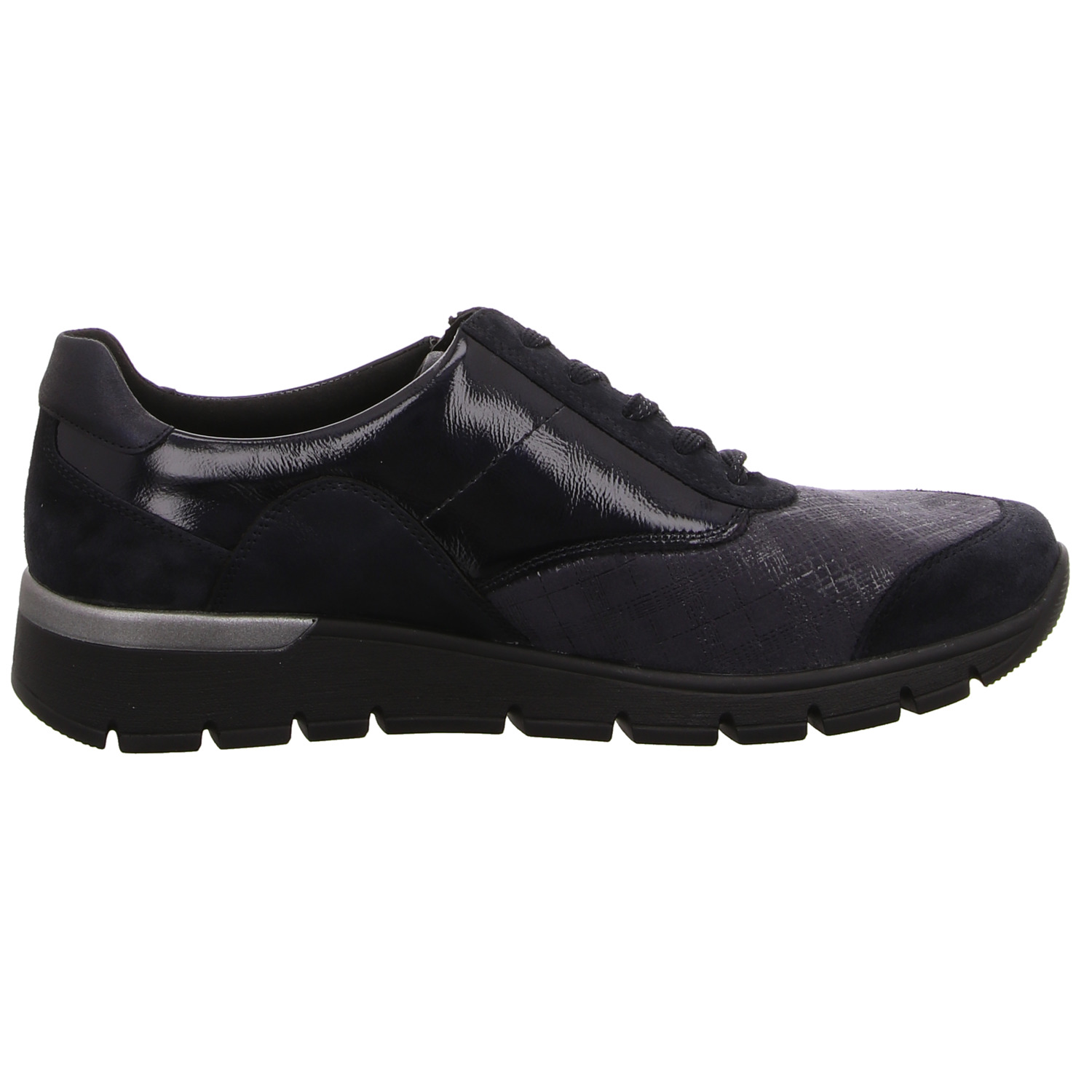 Waldläufer Schnürhalbschuh blau
