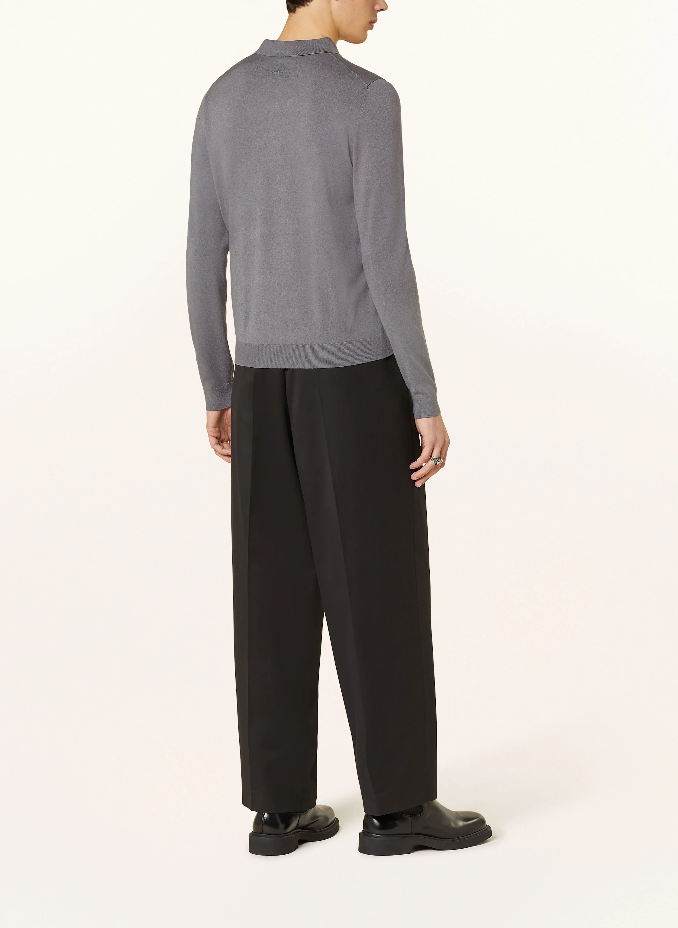 HUGO Strick-Poloshirt SAN PIPPO Slim Fit