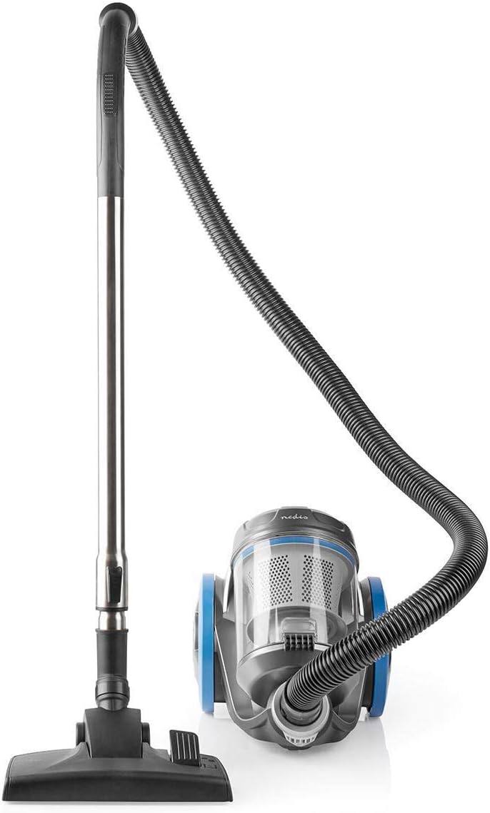NEDIS Staubsauger ohne Beutel - Beutellos - 700 W - Staubkapazität: 3.5 l - Kombi-Bürste/Parkettbürste - Aktionsradius: 8 m - HEPA Luftfilter - Anthrazit/Blau