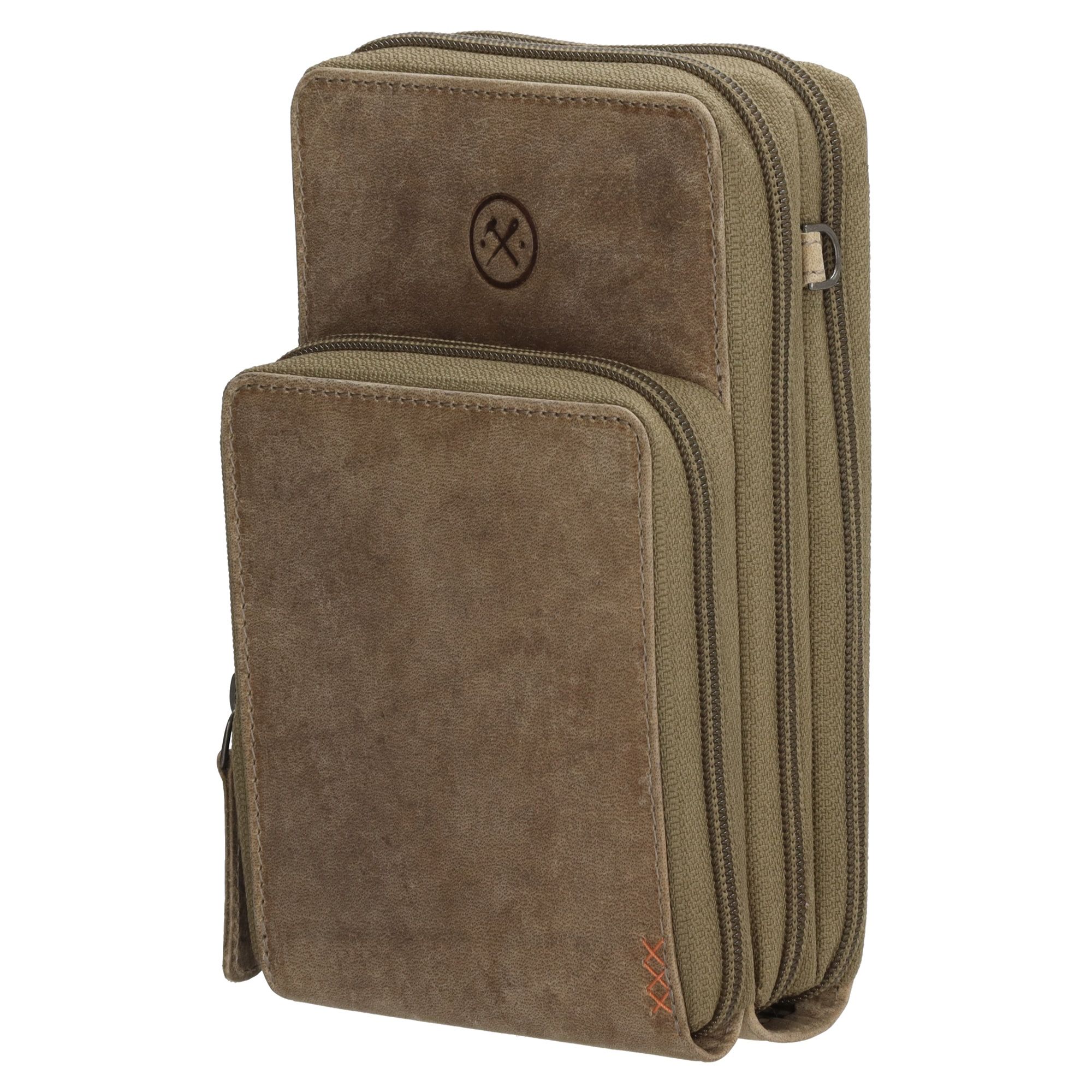 Hide & Stitches Idaho Telefoontasje Donkerzand