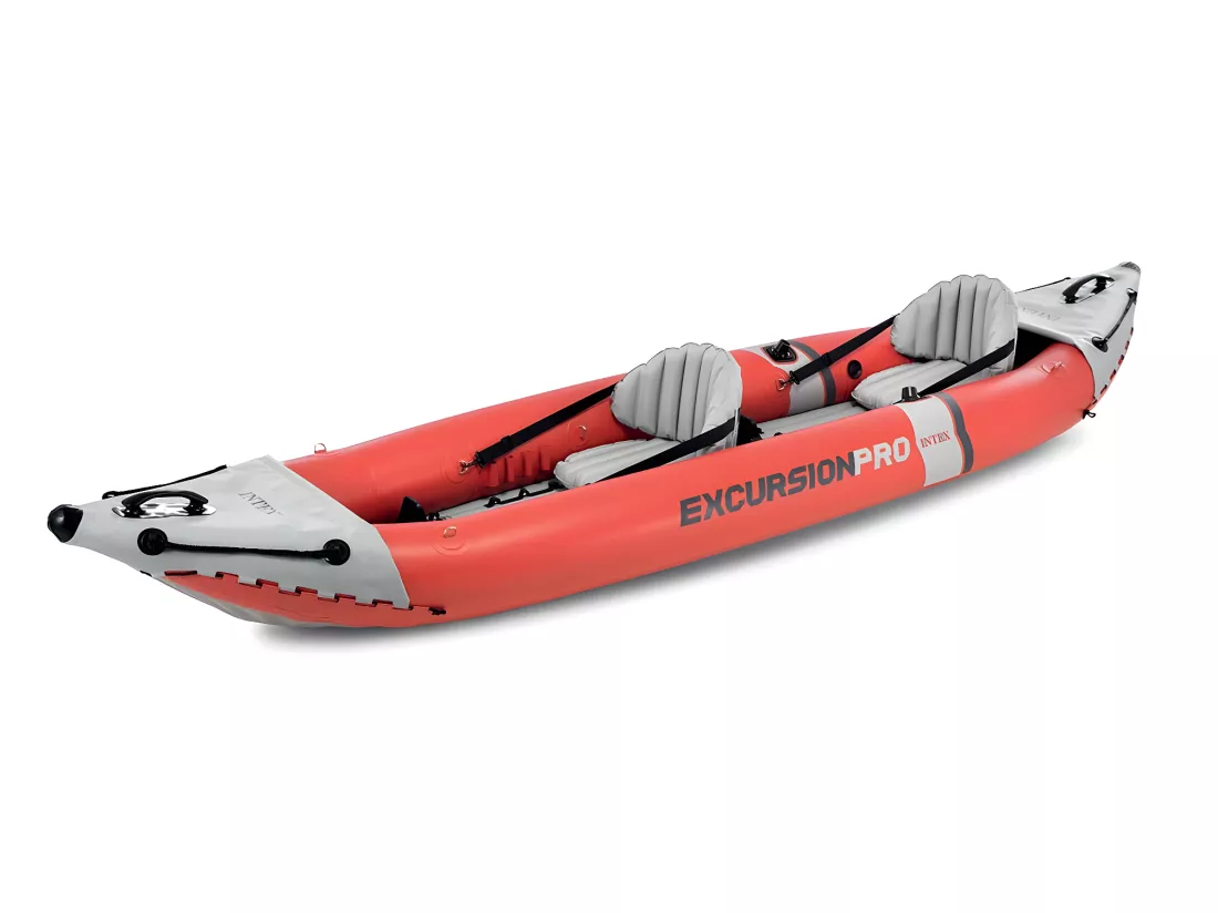 Kit canoë gonflable 2 places Excursion Pro K2 avec rames et gonfleur - Intex