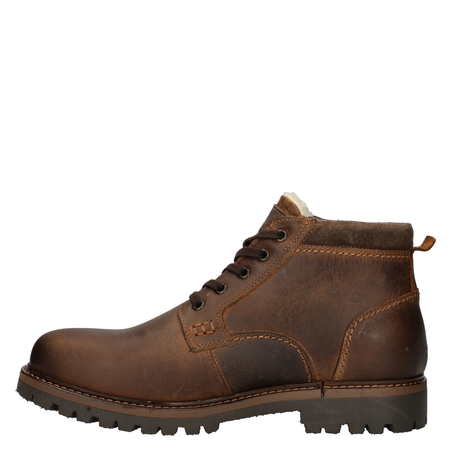 heren veterboot Nelson Cognac