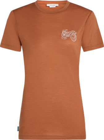 TL ADVENTURE RIDE Damen-Merino-Kurzarmshirt  dusty clay  S