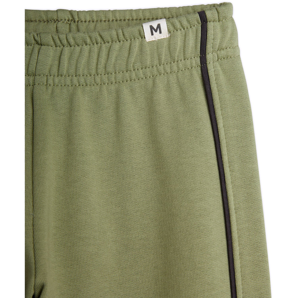 Køb Mini Rodini Green Plain Piping Sweatpants