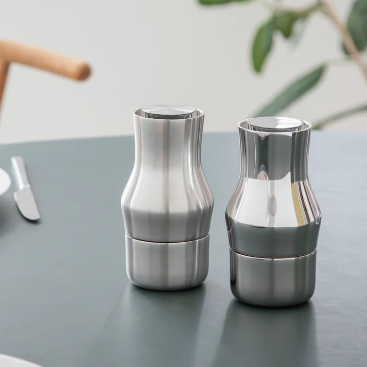 Gense - Dorotea Gewürzmühle, H 14 cm, Stahl poliert