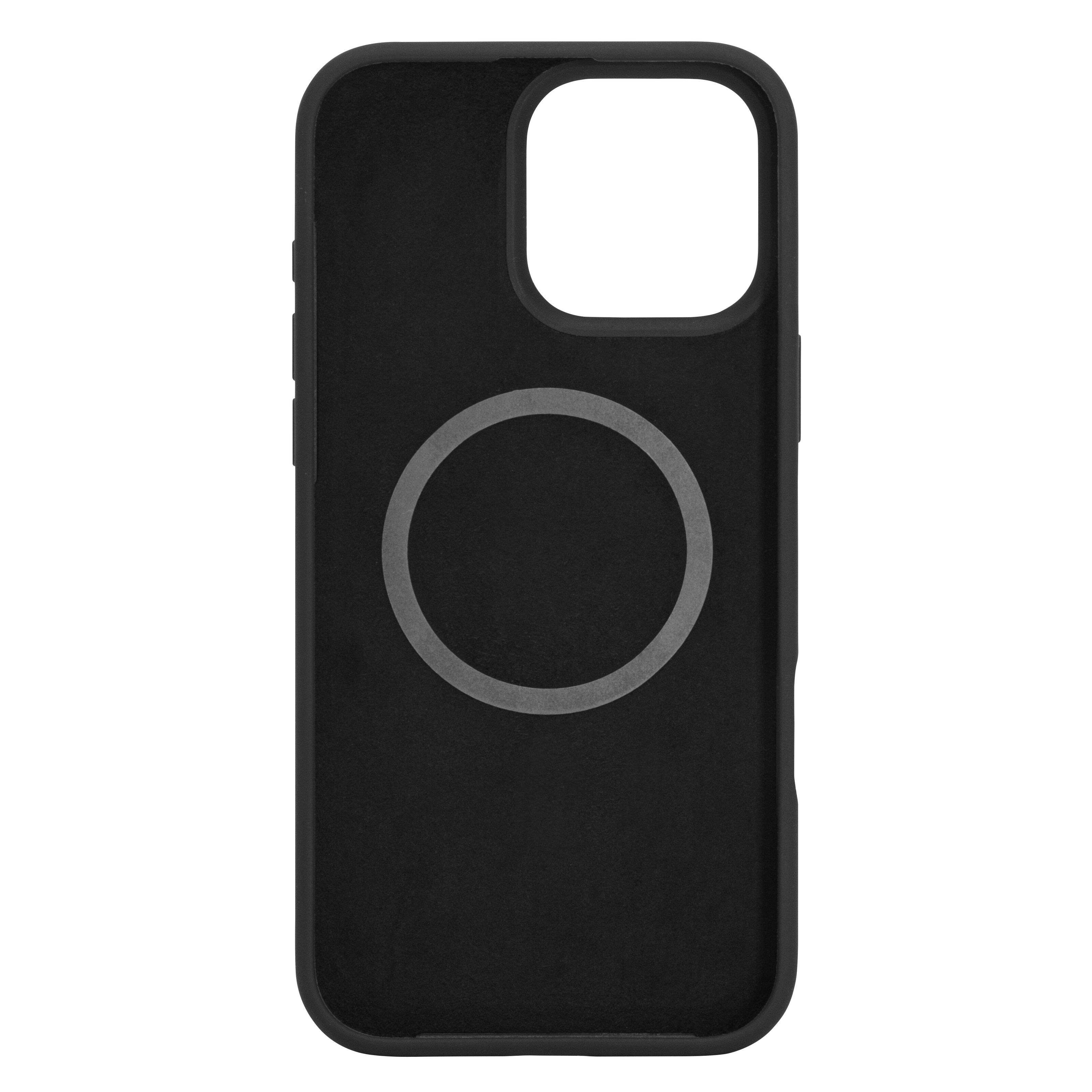 Linocell Rubber case for iPhone 16 Pro Max Svart