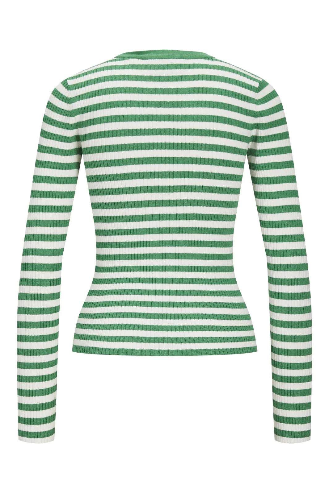 Jjxx Jxjodi Tight Stripe Crew Neck Knit 4412396 medium green cloud dancer