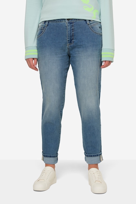 Boyfriend-Jeans, 5-Pocket, mit recyceltem Polyester