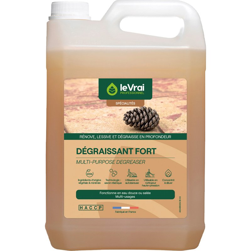 Nettoyant Dégraissant Fort Le Vrai Professionnel  - Bidon de 5 L