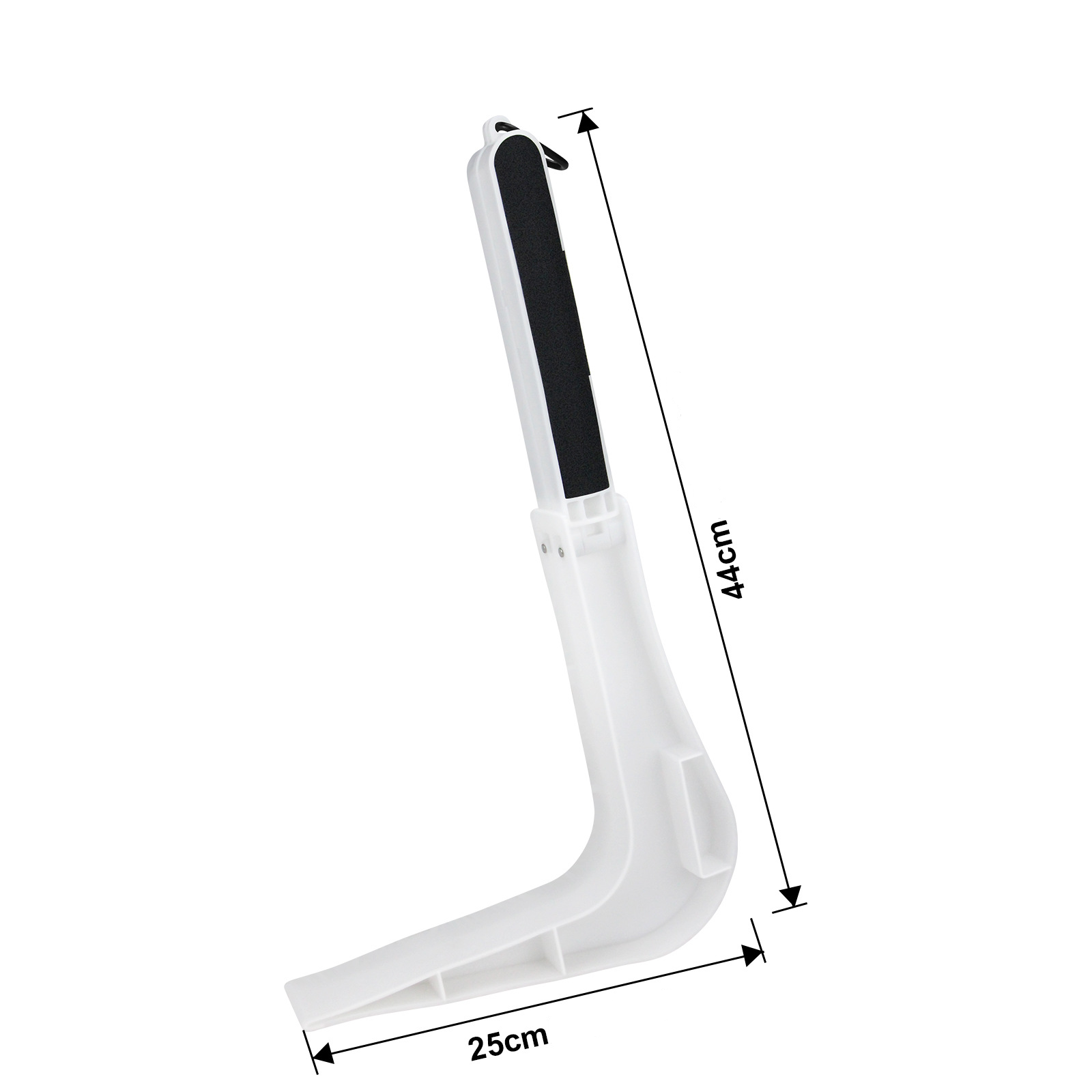 (44x25cm) Matratzen Heber Leintuch Falt Werkzeug Hebekeil für Bettwäsche Wechsel inkl. Karabiner Haken - Weiss