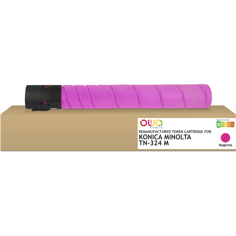 Toner remanufacturé OWA - standard - Magenta - pour KONICA MINOLTA TN-324M, DEVELOP A8DA3D0, OLIVETTI B1168