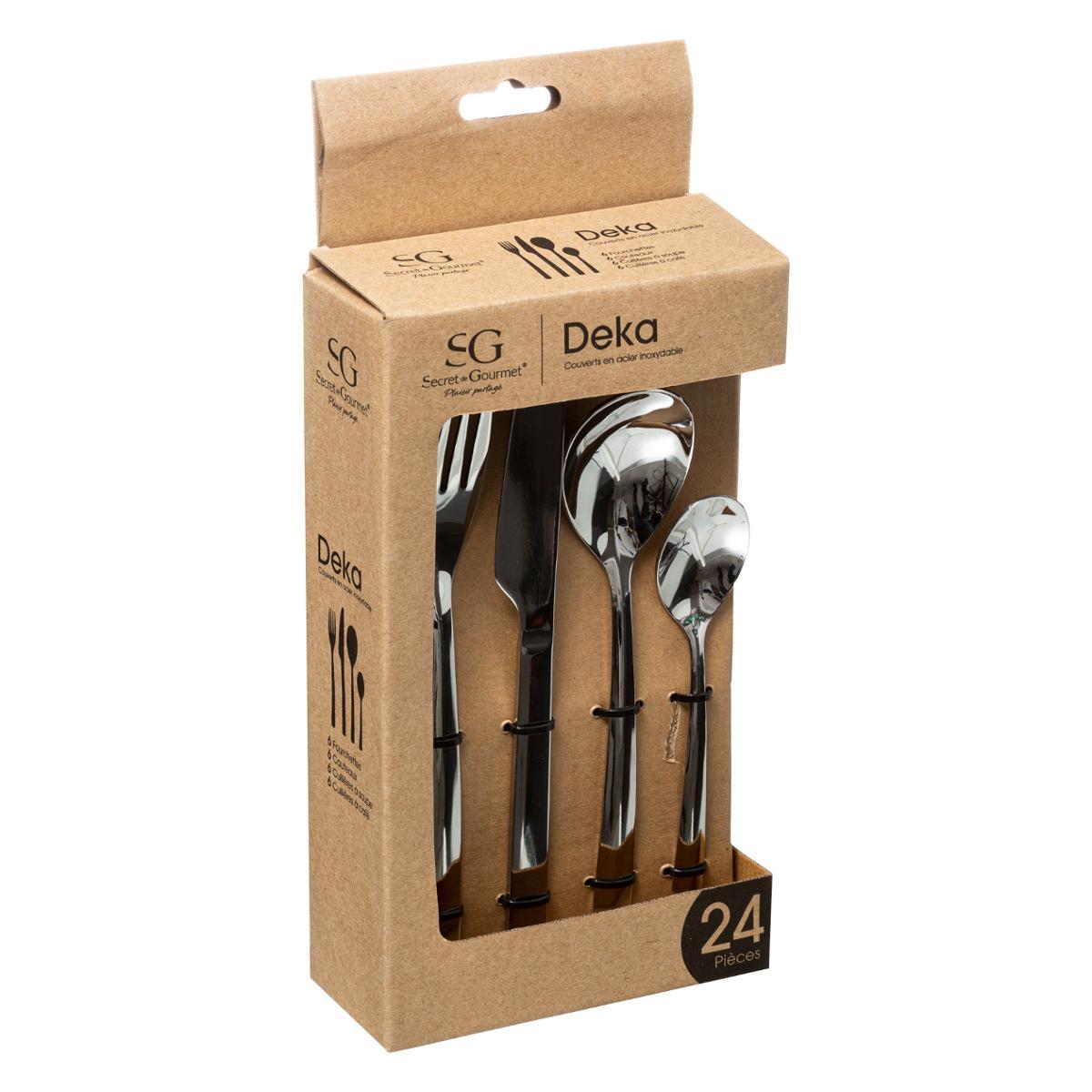 MENAGERE INOX 24 PIECES DEKA