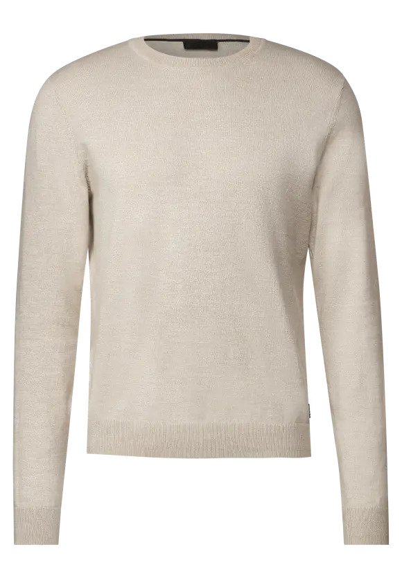 Softer Mouliné Pullover - oat beige