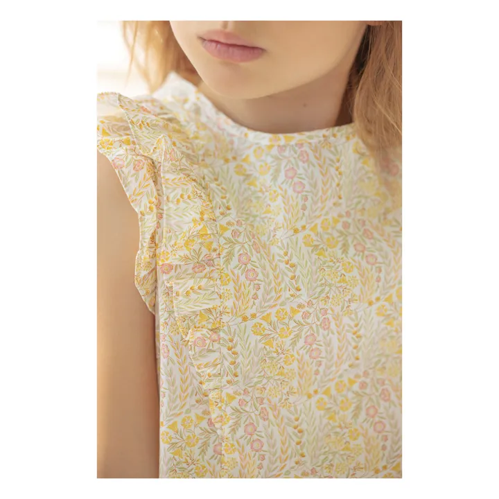 Tartine et Chocolat Blouse et Short Fleuris | Jaune