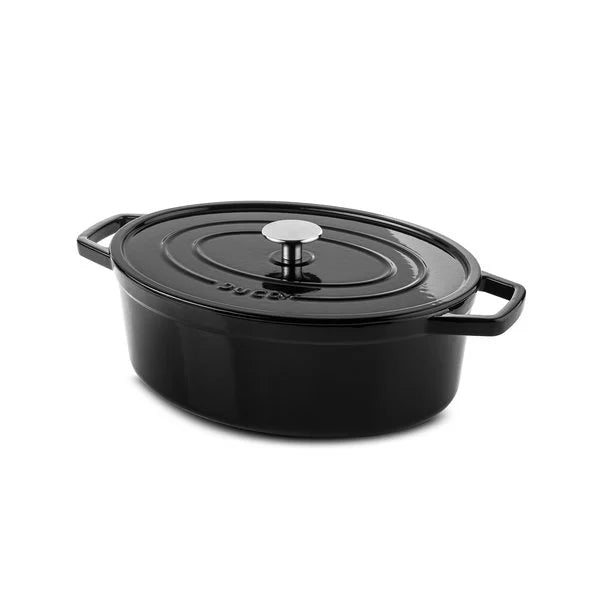 DUCQ Ovale Braadpan  Gietijzer Black - 31 x 24 cm
