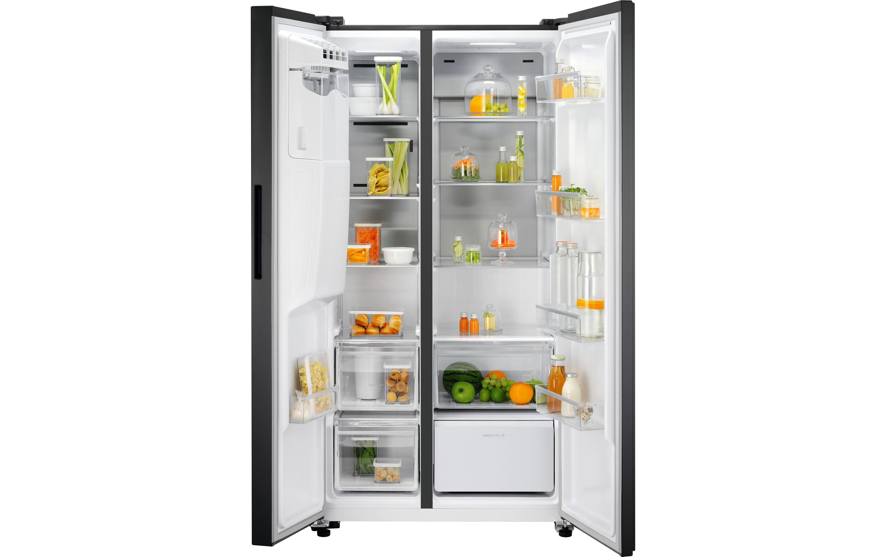 Foodcenter X Deep EAL575NWMS Schwarz<br>Side-by-Side Kühlschrank