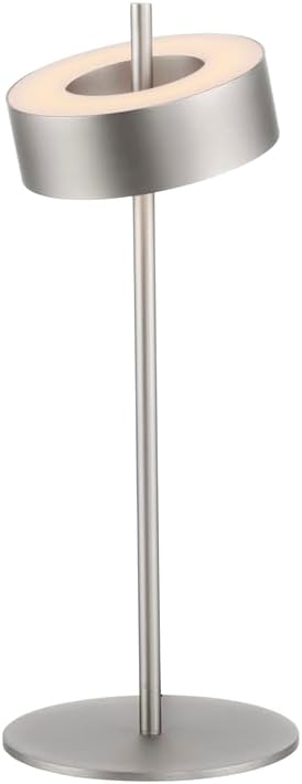 Paul Neuhaus LED Tischleuchte Smart Home dimmbar, Kopf schwenkbar CCT warmweiß – kaltweiß Fernbedienung (aluminium silber)