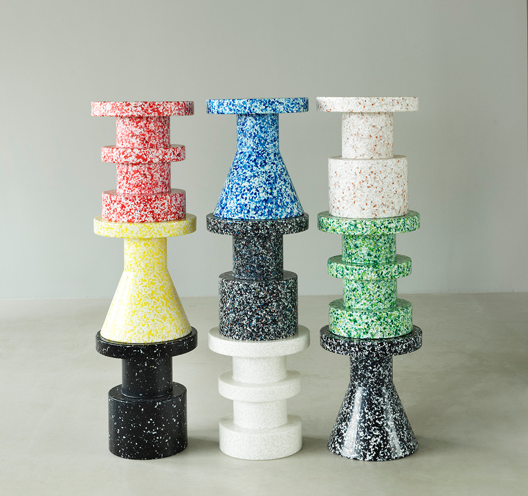 Normann Copenhagen  Bit skammel - blå
