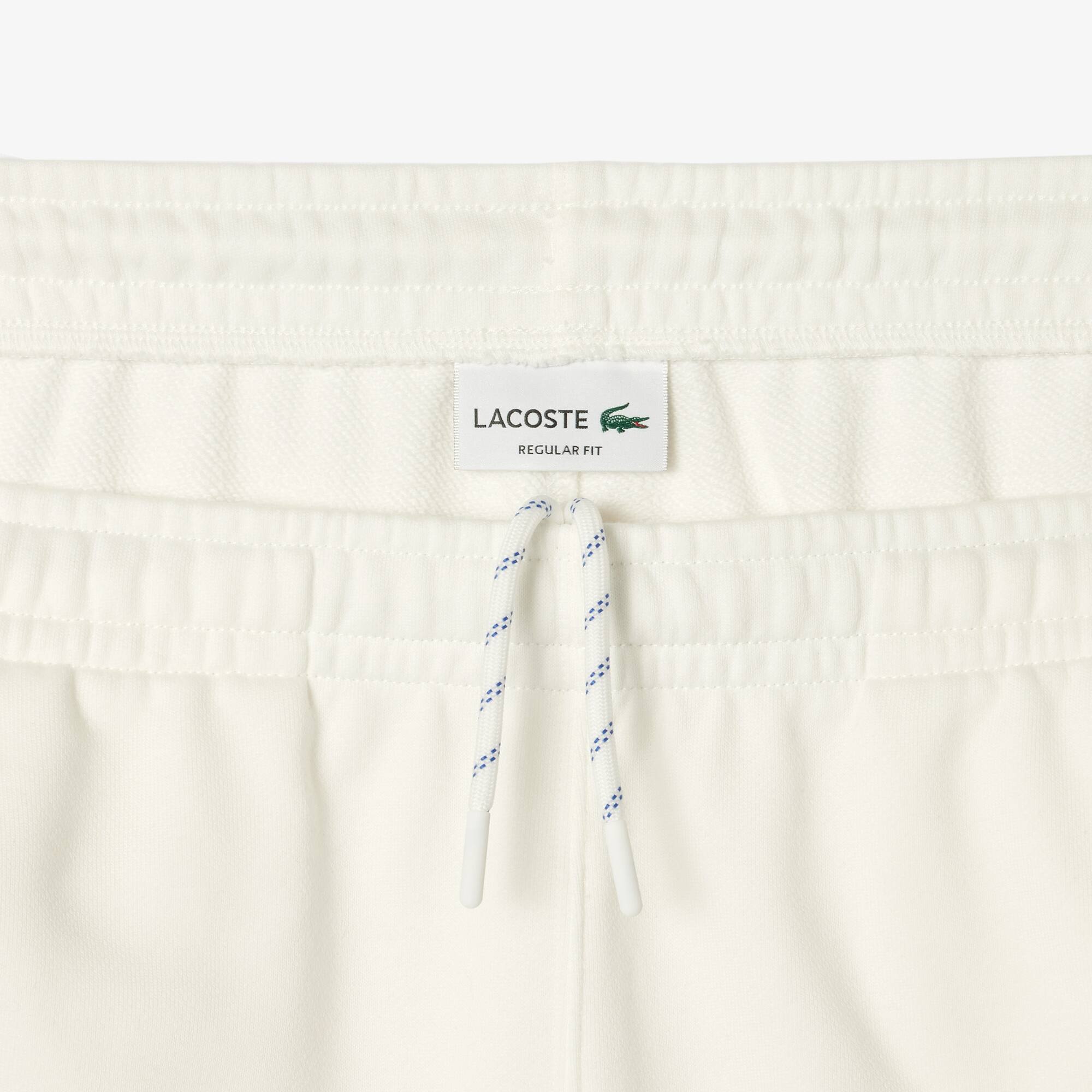 Pantalon de survêtement Jogger en molleton floqué Pantalons de survêtement - Blanc - Lacoste - Homme