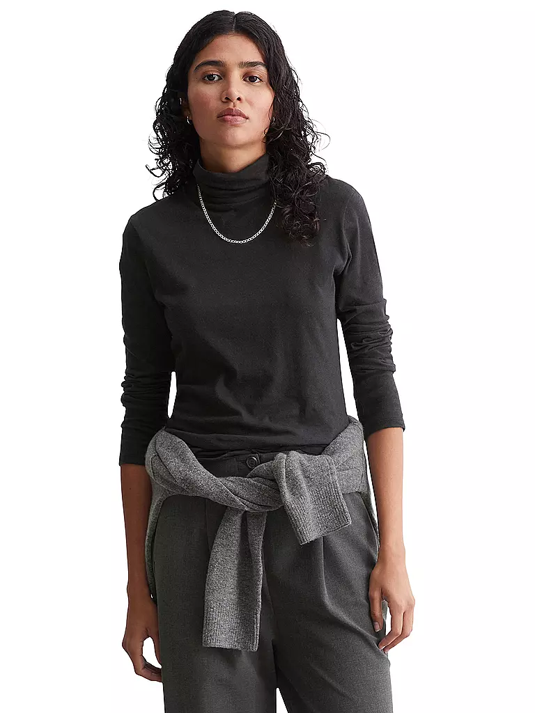 MARC O' POLO DENIM Rollkragenshirt  schwarz