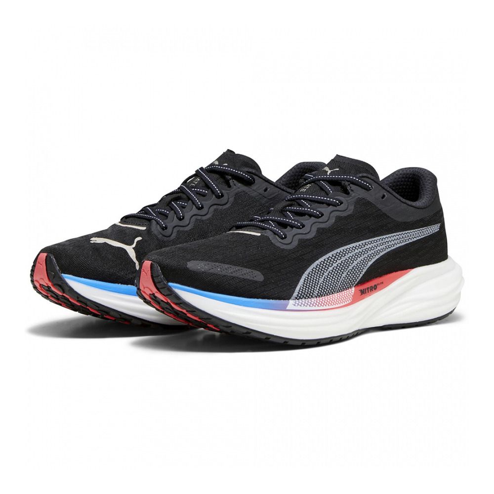 Puma DEVIATE NITRO 2 - Chaussures running Homme ultra blue/fire orchid/puma black