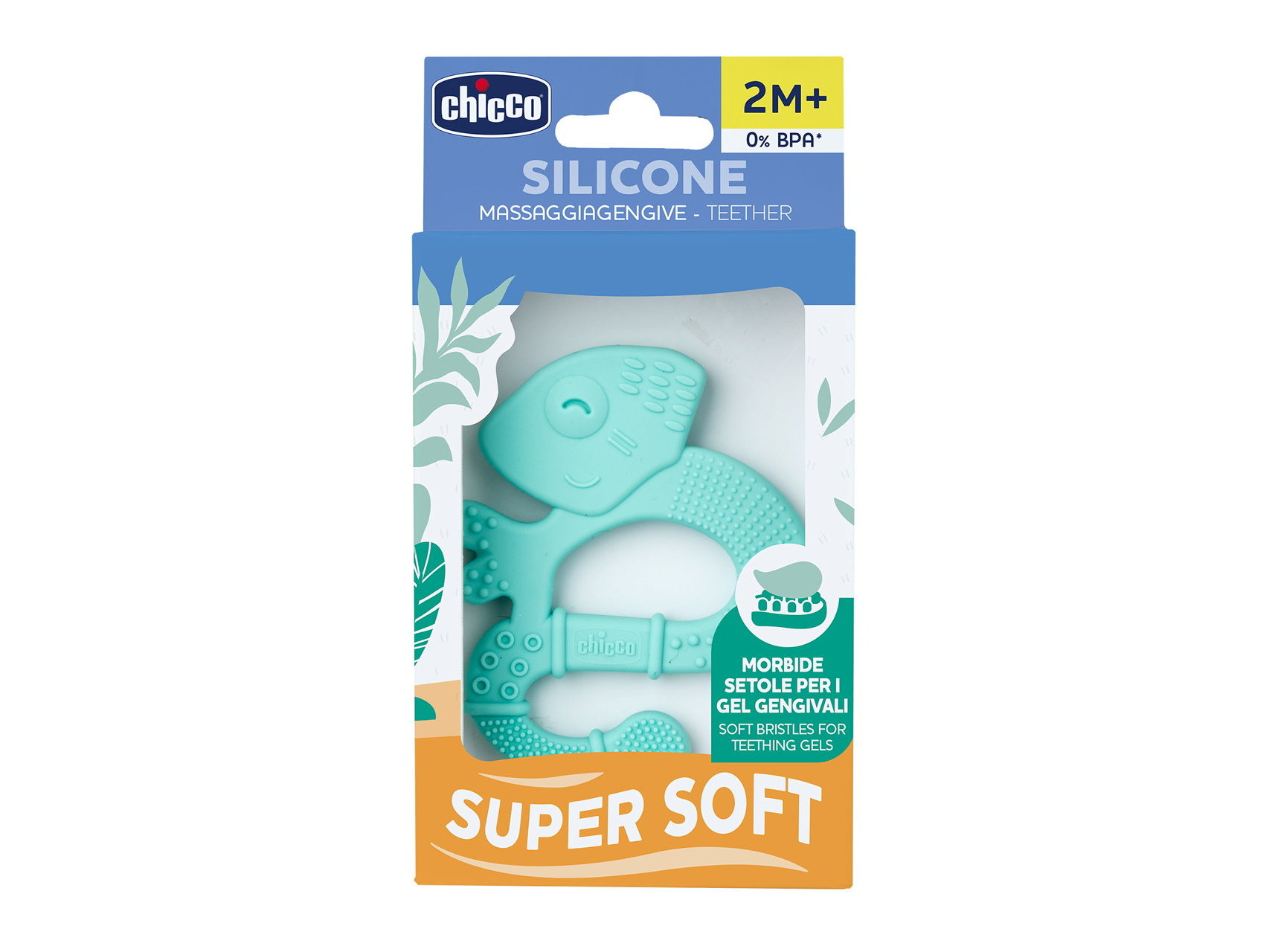 ANEL DENTIÇAO CHICCO IGUANA AZUL 2M