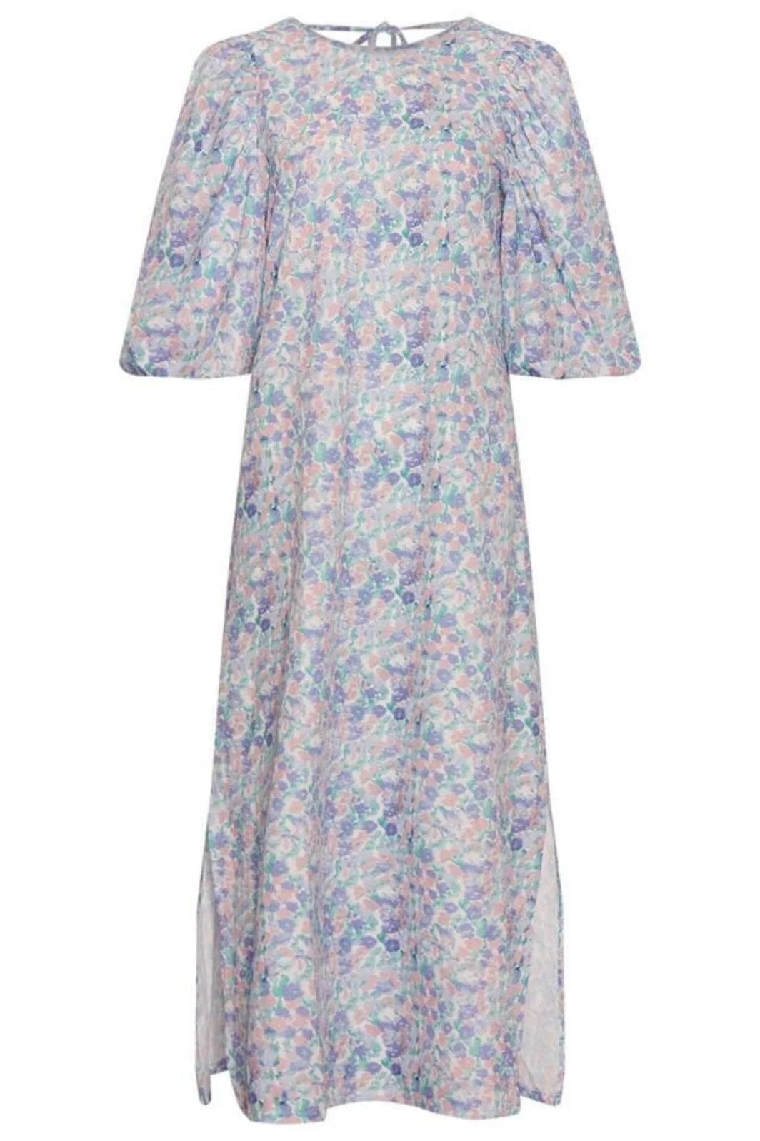 Noella Scarlet Long Dress blue rose flower