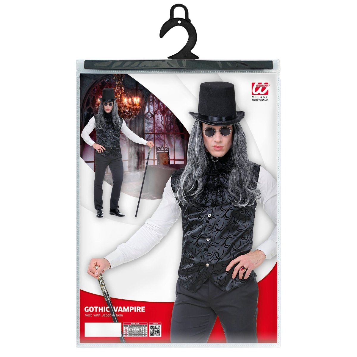Halloween Vest Zwart Gotisch