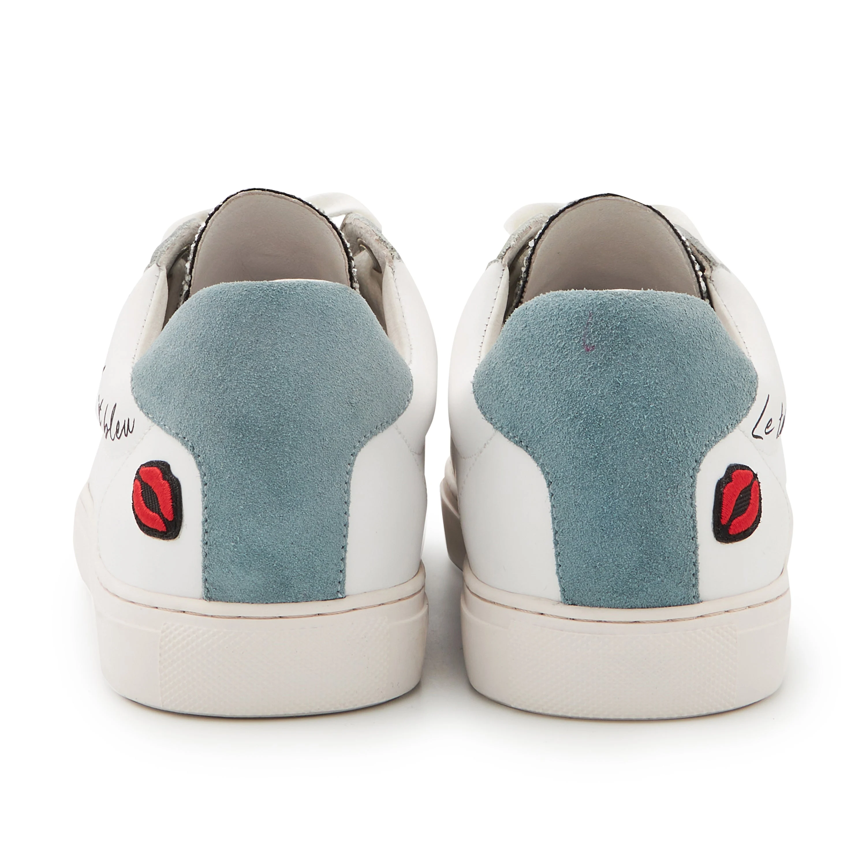 SIMONE LE TEMPS EST BON - Sneakers en cuir | Blanc