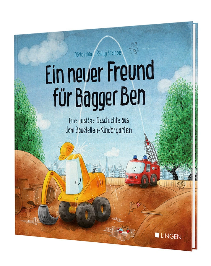 Ein neuer Freund für Bagger Ben - Eine lustige Geschichte aus dem Baustellen-Kindergarten, 2 Teile