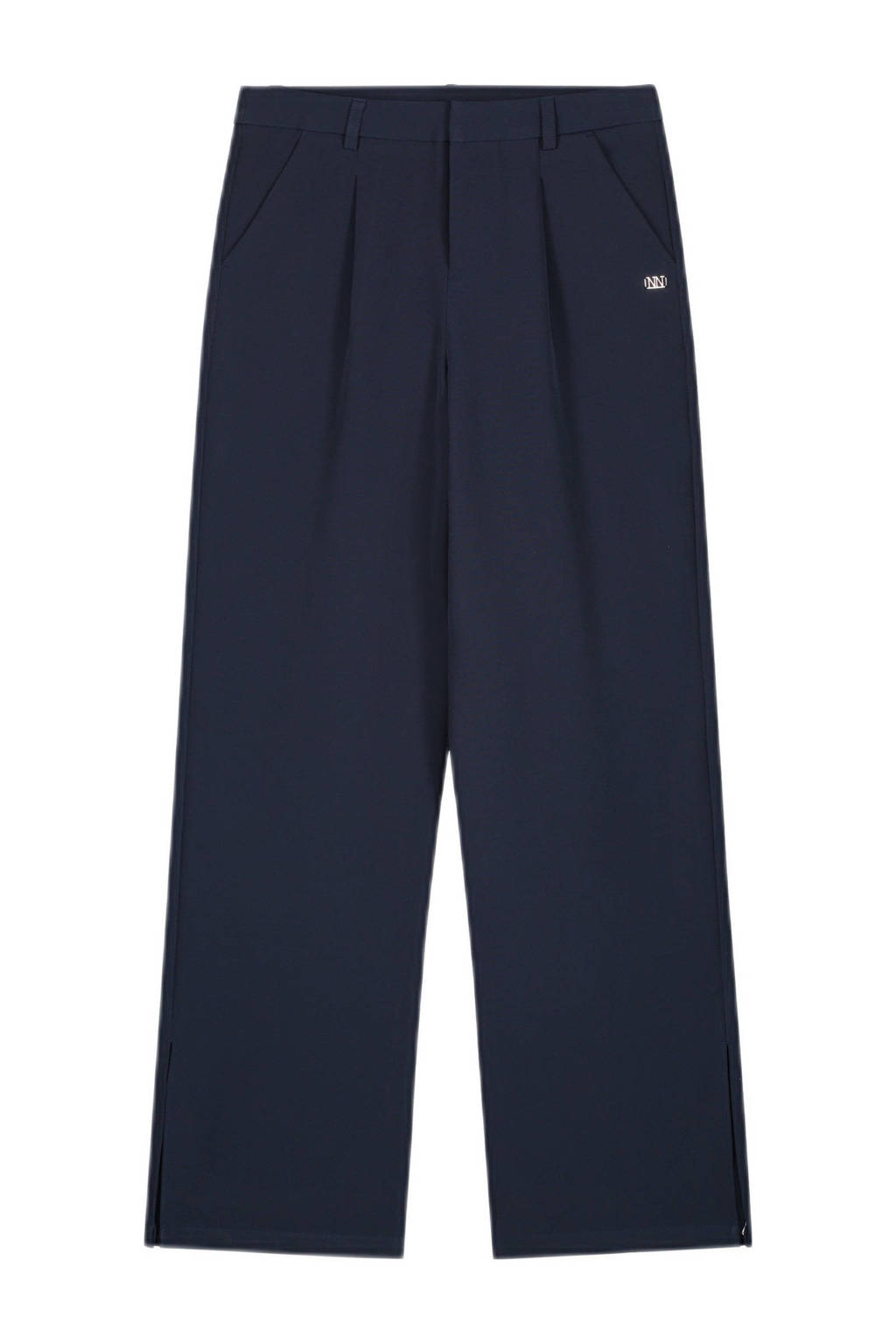 NIK&NIK loose fit broek Layla donkerblauw