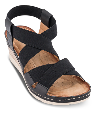 B&CO Damesandal med hæl Sort 4214104210
