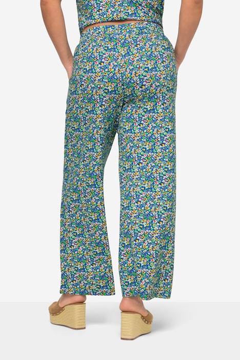 Jerseyhose, gerades Bein, Alloverdruck, Elastikbund