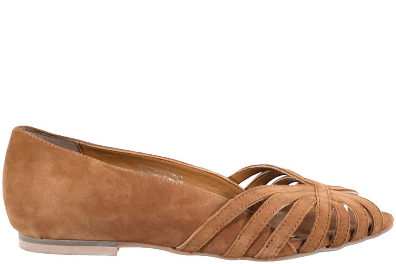 COPENHAGEN SHOES - PASSIONATE SUEDE BALLERINA I BRUNT RUSKIND