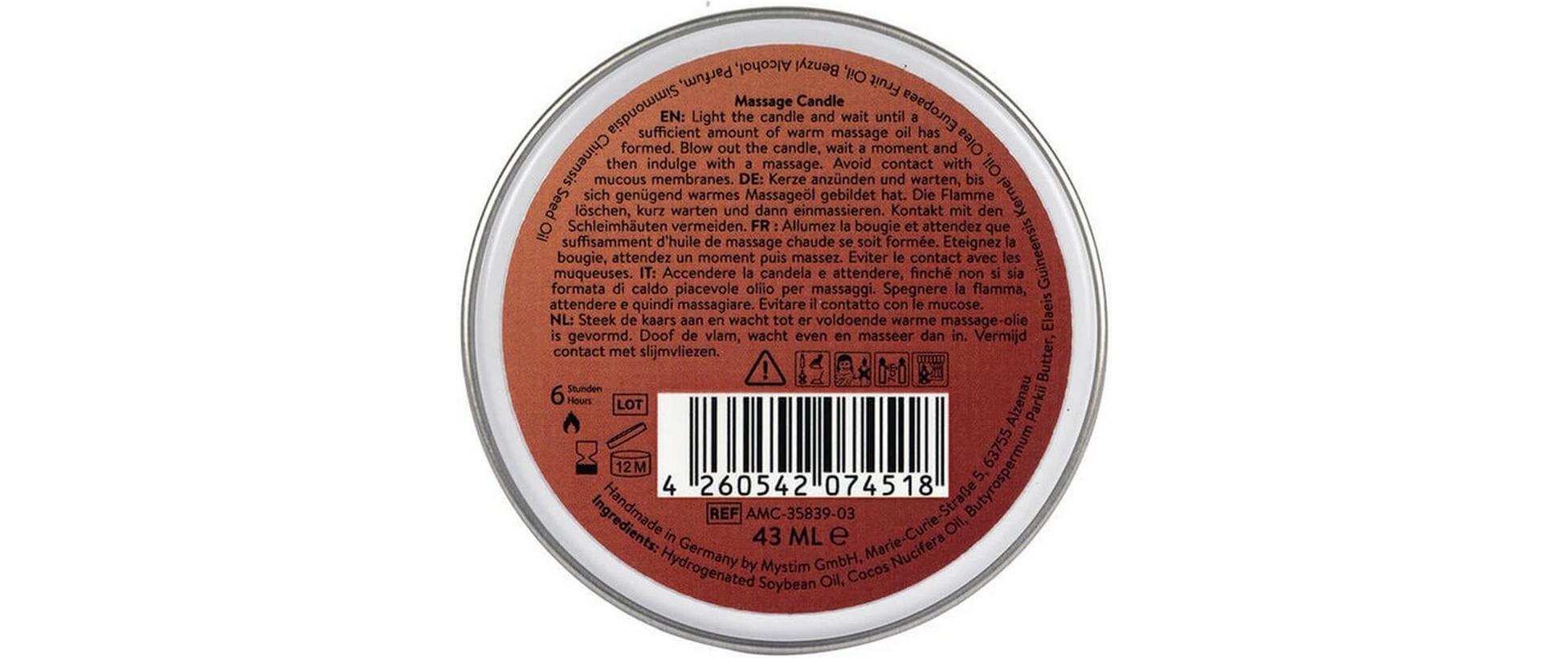 Massagekerze Care Vanilla and Sandalwood 1 StückMassagekerze ein purer Genuss bei jeder Massage