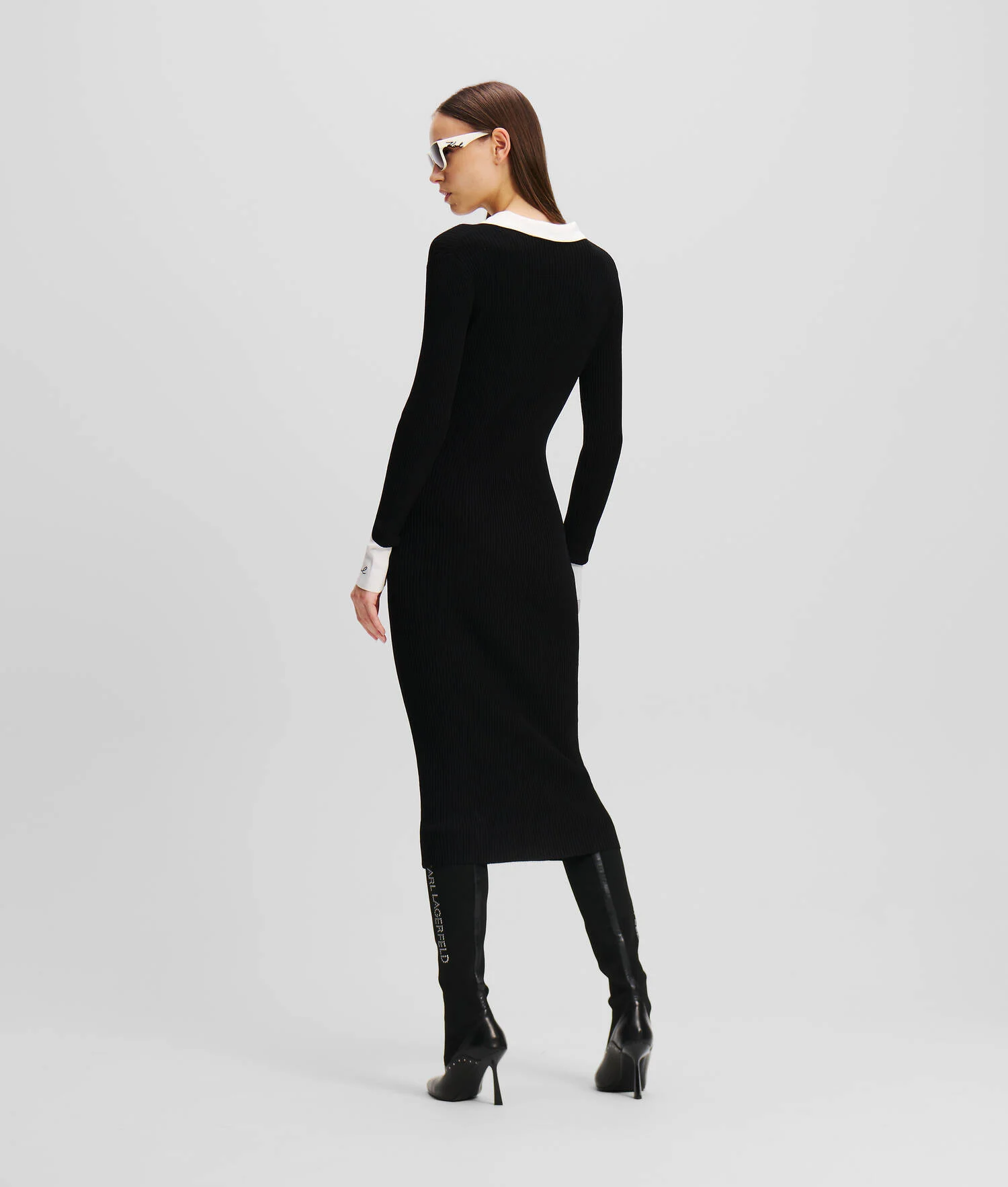 ROBE POLO EN TRICOT KARL ESSENTIAL