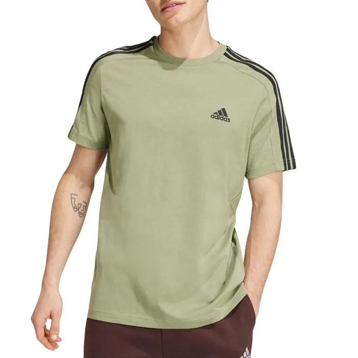 Adidas Essentials Single Jersey 3-Stripes Shirt Heren