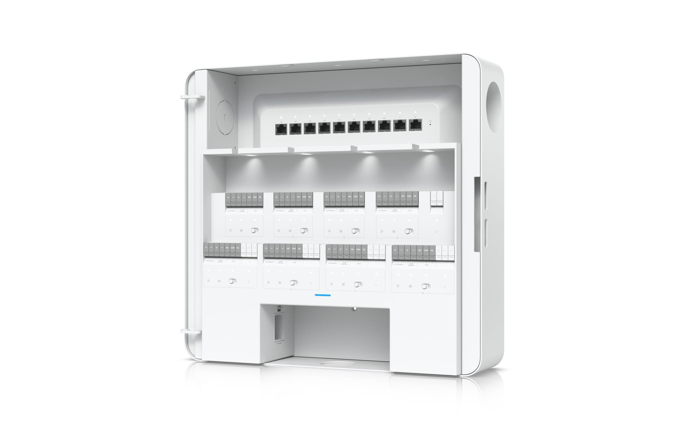 Türcontroller UniFi Enterprise Access Hub EAH-8<br>Zugangsknotenpunkt der Unternehmensklasse mit Ein- und Ausgangskontrolle für acht Türen und Batterieunterstützung