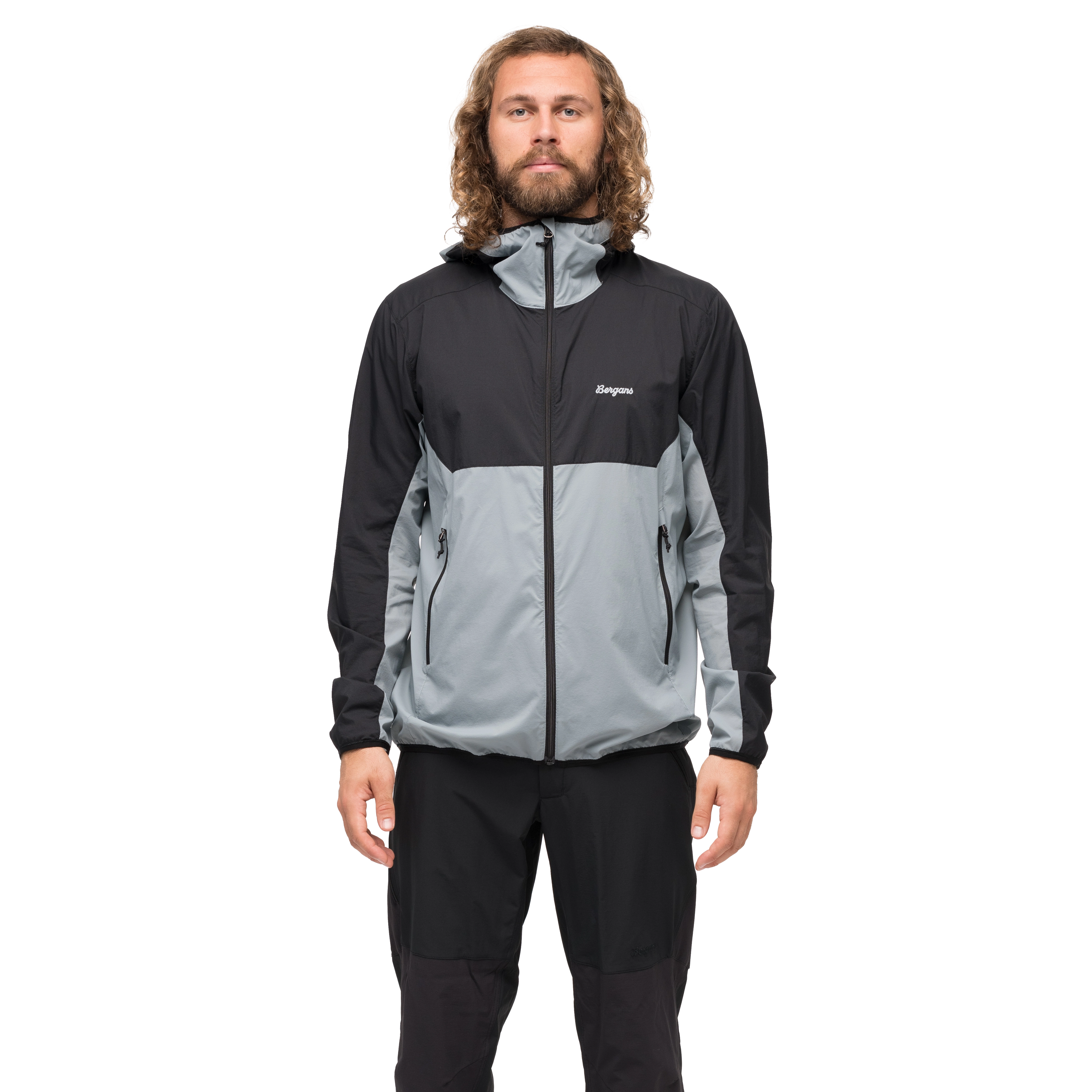 Vaagaa Windbreaker Jacket Men Husky Blue / Black