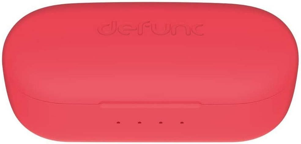 True Music TWS Bluetooth 5.2 In-Ear Kopfhörer Headset IPX4 mit Ladecase (D4273M) - Rot