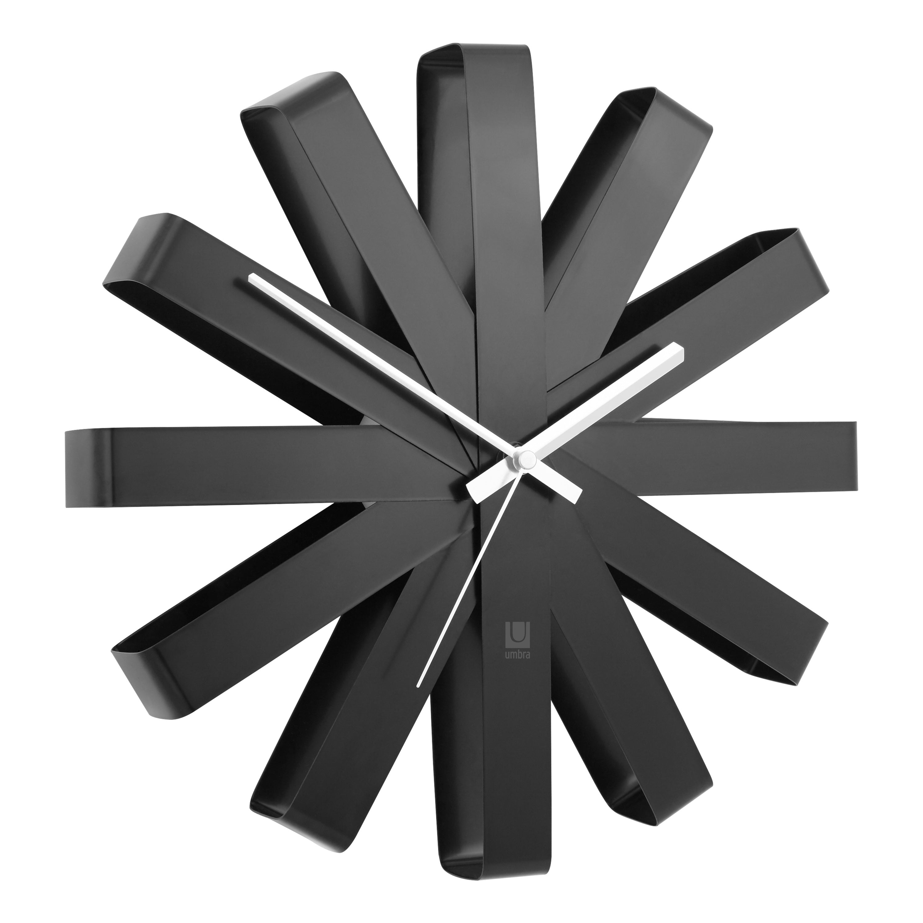Umbra Ribbon Wandklok Ã 30 cm - Zwart