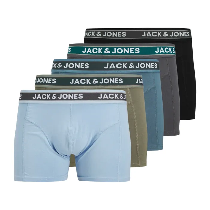 Jack & Jones Evan Solid Trunk Boxershorts Heren (5-pack)