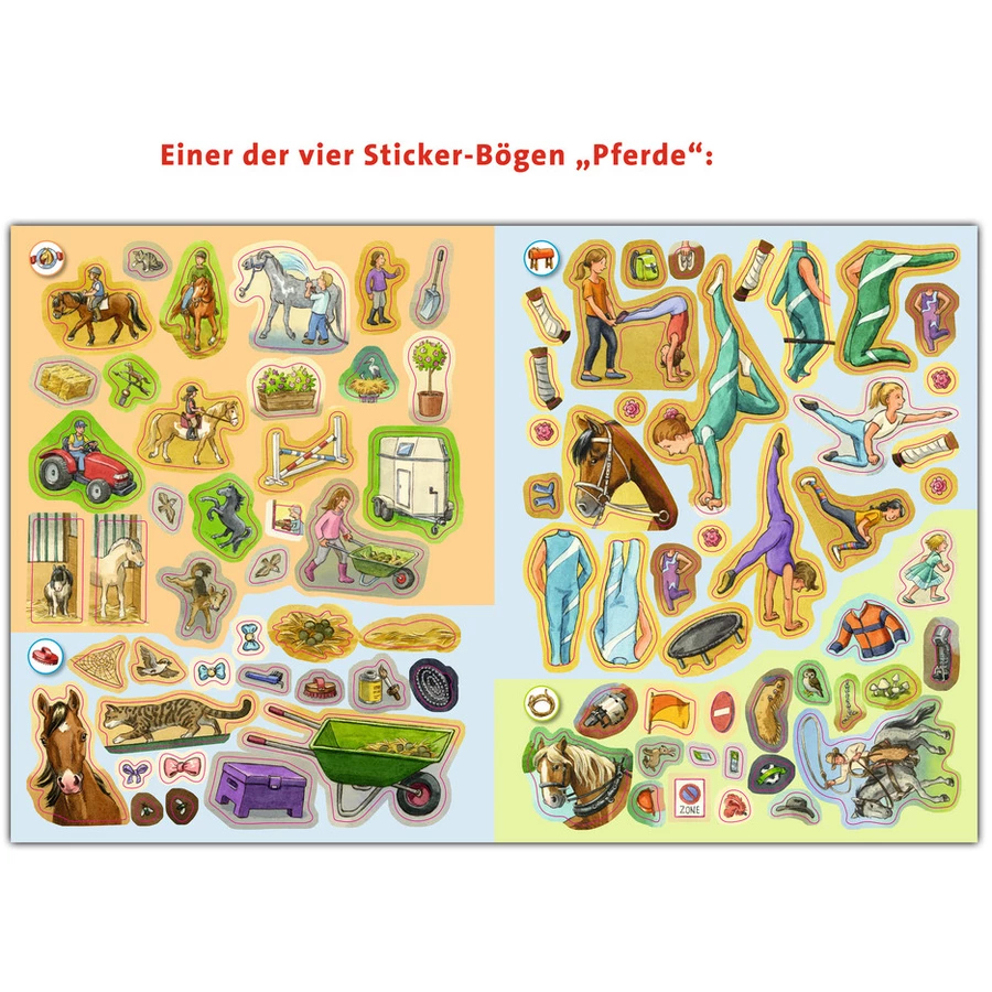 Ravensburger Stickerheft Wieso? Weshalb? Warum? Pferde