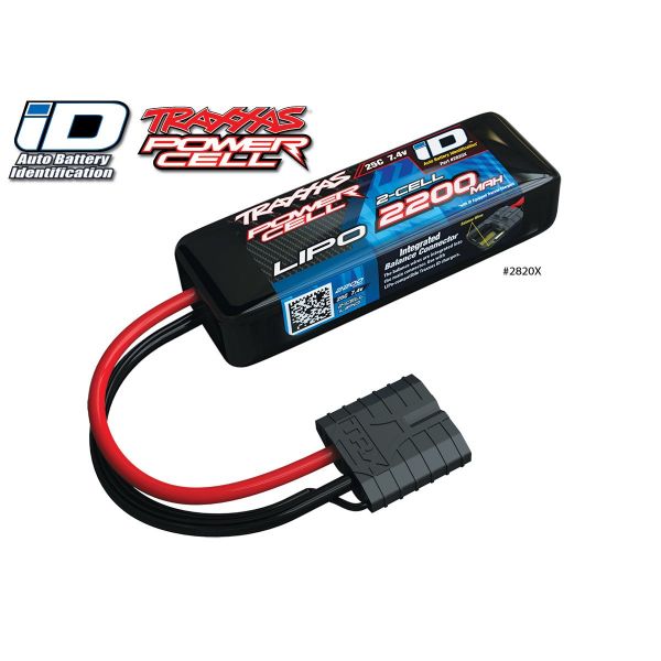 Traxxas 2200mAh 7.4v 2-Cell 25C LiPo ID Battery - 2820X
