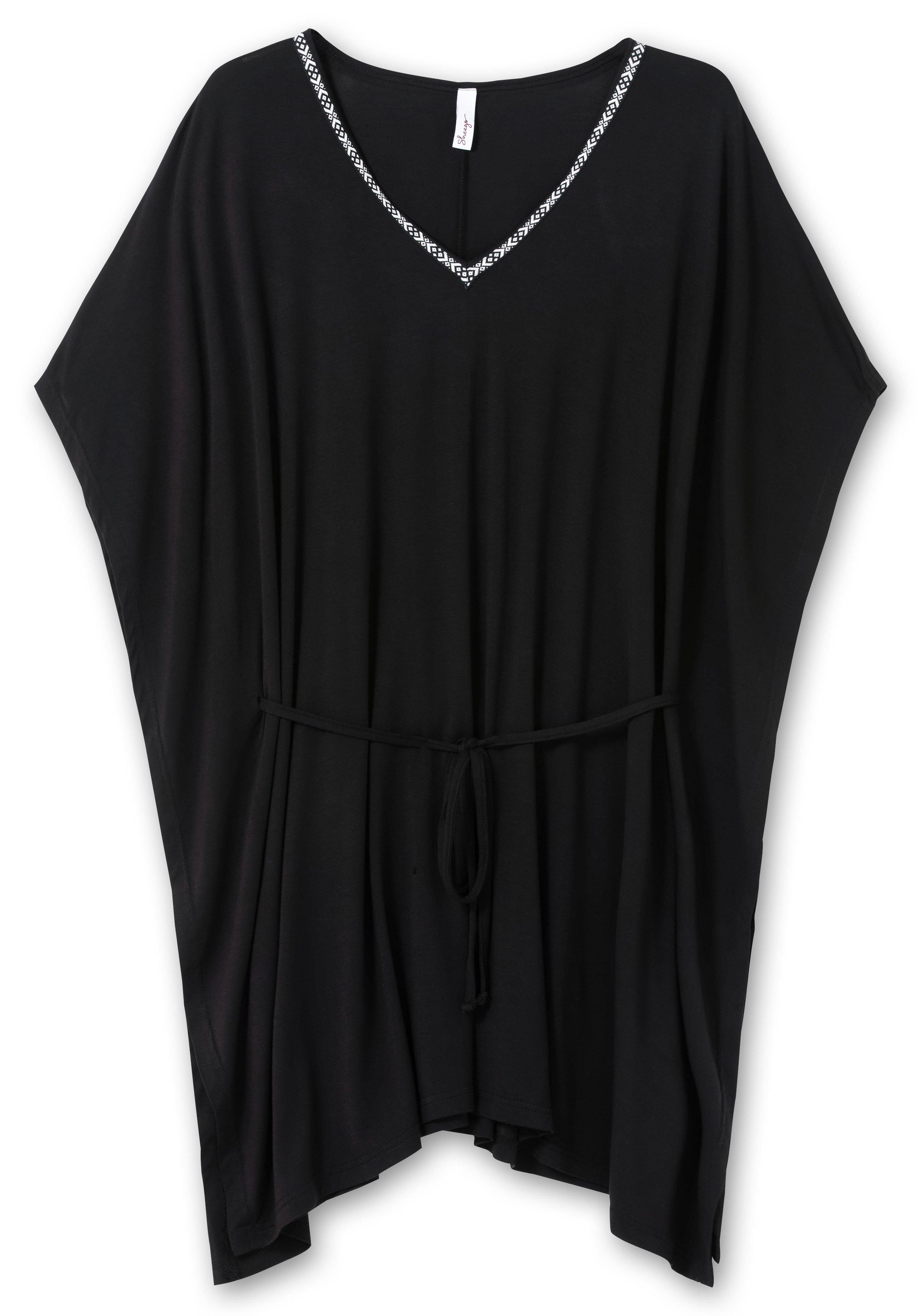 Shirttunika mit Taillen-Bindeband