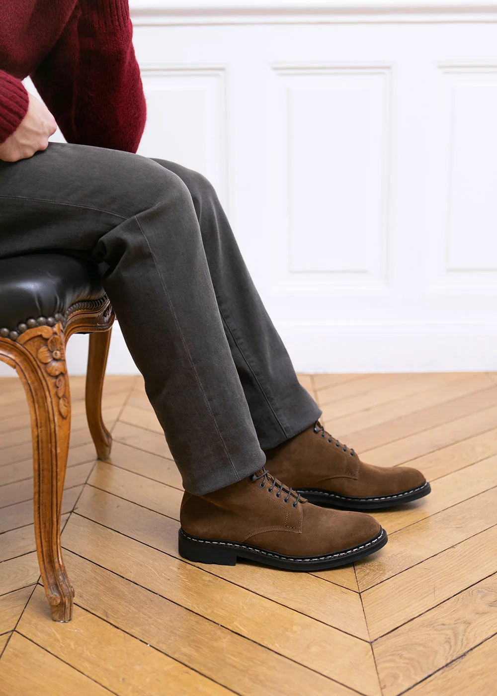 BOOTS HETRE HYDROVELOURS TABAC