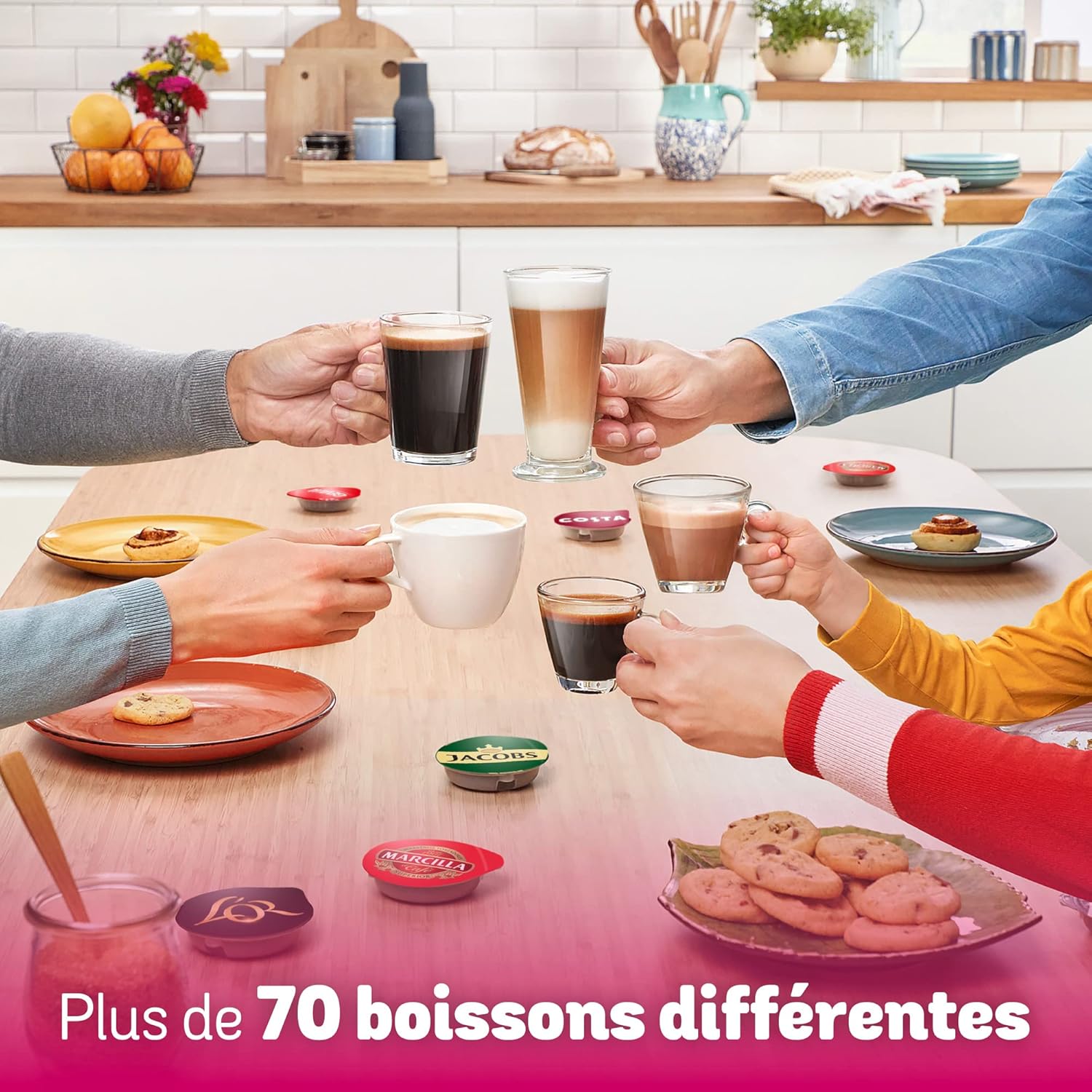 Bosch Tassimo Happy TAS1002 – Machine à café à capsules – Cafetière multi boissons pour plus de 40 boissons – Avec technologie intellibrew – 1400 W – Couleur : Noir